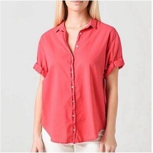 XIRENA Coral Short-Sleeve Poplin Shirt